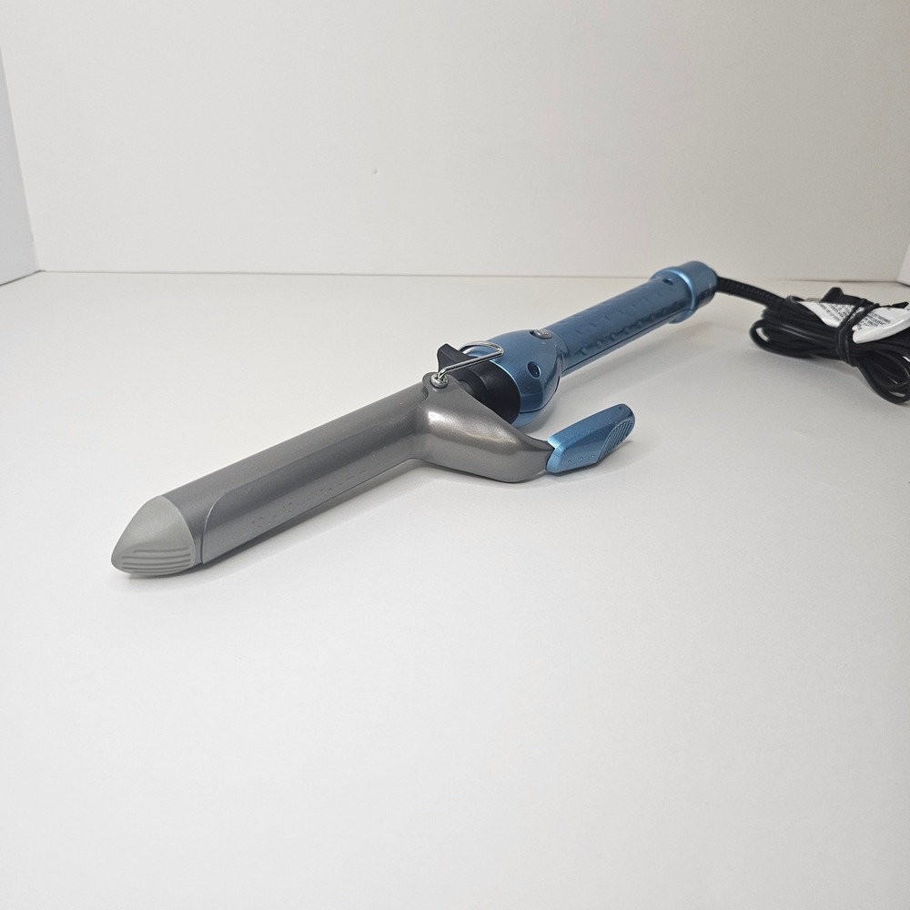 BaBylissPRO Nano Titanium 1 Inch Spring Curling Iron Blue BABNT100S
